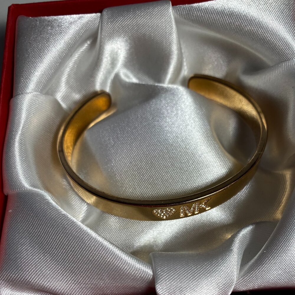 Michael Kors Gold Tone Cuff Bracelet